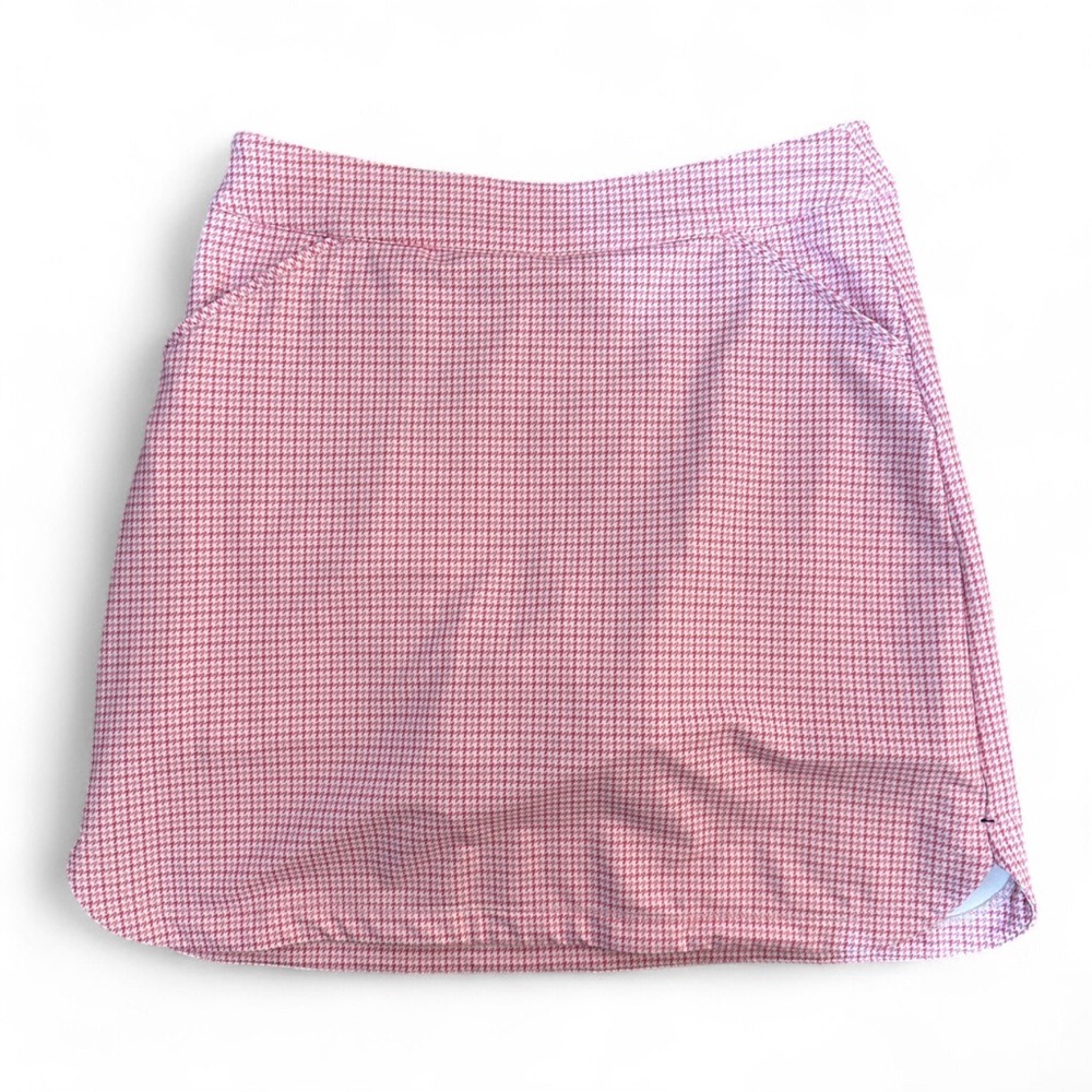 Pink Checkered Peter Millar Skirt